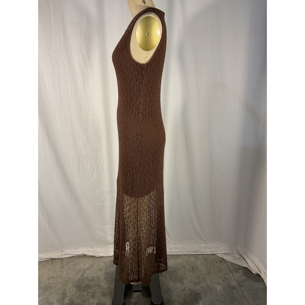 Bec + Bridge 'Aurora' Brown Nylon Dress Size S - Picture 3 of 6